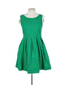 Polka Dots: Princess Highway - Green Mini Dress (Size 14)