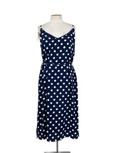 Ruby + Rain - Navy Midi Dress (Size 14)