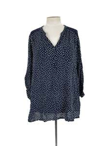 Polka Dots: YS Casual - Navy Blouse (Size 20)