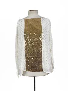 Augustine - White & Gold Top (Size L)