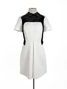 Sequin: Karen Millen - White Mini Dress (Size 12)