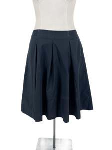 Maxi Skirts: Uniqlo - Navy Midi Skirt (Size L)