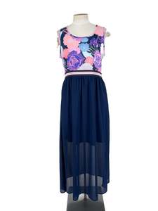 Charlo - Multicoloured Midi Dress (Size 14)