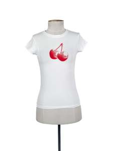 T Shirts: Glassons - White T-shirt (Size S)