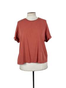 T Shirts: Decjuba - Brown T-shirt (Size M/L)