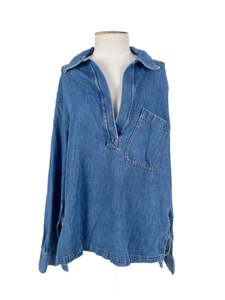 COS - Blue Top (Size 8)