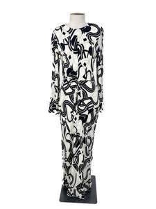 Dissh - Black & White Maxi Dress (Size 10)