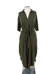 Bamboo Body - Green Maxi Dress (Size XL)