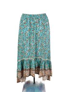 Isla-Maree - Blue Midi Skirt (Size 20)