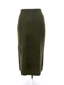 Maxi Skirts: Uniqlo - Green Midi Skirt (Size L)