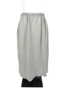 Maxi Skirts: Linenfox - Beige Midi Skirt (Size L)