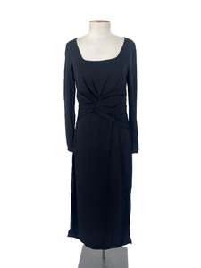Designer: Kate Sylvester - Black Midi Dress (Size 8)
