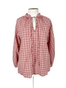 Gracious - Red & White Blouse (Size M)