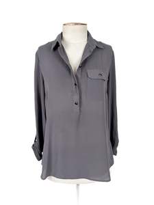 Tops: Dorothy Perkins - Grey Shirt (Size 8)