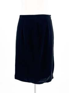 Midi Skirts: shoshamma | Black Workwear Skirt | Size 10