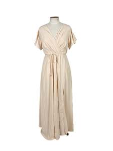 billy j - Beige Maxi Dress (Size 12)