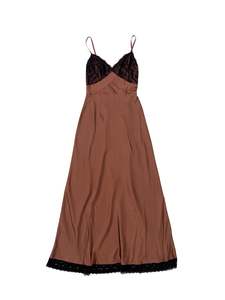 Topshop - Brown Maxi Dress (Size 8)
