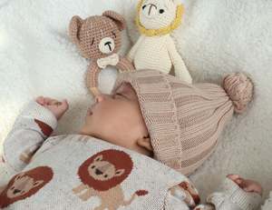 Clothing Accessories: 100% Organic Cotton Knitted Beanie