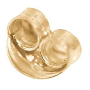 9k Yellow Gold Medium Weight Scroll Earring Backs (Pair)