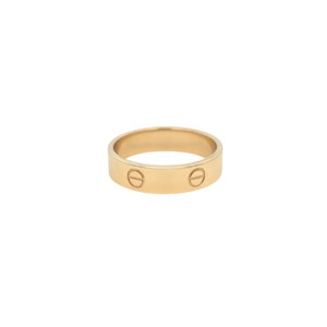 Rings: 9k Yellow Gold Love Lock Ring