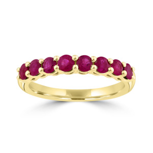 Rings: 9k Yellow Gold Ruby Ring