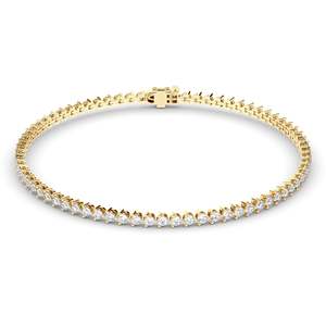 Round Brilliant Cut Laboratory Grown Diamond Tennis Bracelet