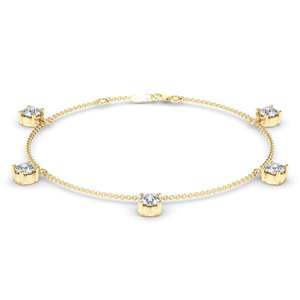 Diamond Jewellery: Floating Round Brilliant Cut Laboratory Grown Diamond Bracelet