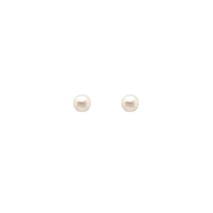 Sterling Silver 'Luna' 8mm Pearl Stud Earrings