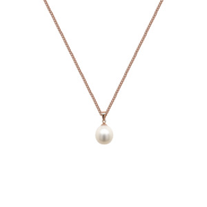 Gifts Under 250: 9k Rose Gold 'Nautica' 9mm Pearl Pendant