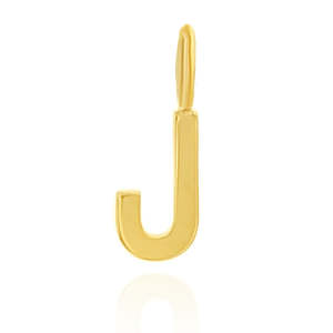 Gifts Under 150: 9k Yellow Gold Mini J Initial Charm Pendant