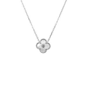 Gifts Under 150: Sterling Silver Mother of Pearl Petal Pendant