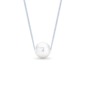 Gifts Under 150: Sterling Silver 'Mirage' Pearl Silder Necklace