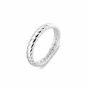 Sterling Silver Wide Flat Braid Ring
