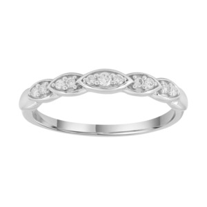 Wedding Bands: 9k White Gold Diamond Band