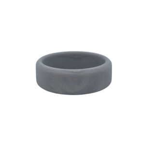 Ash Flat Beveled Edge Silicone Band