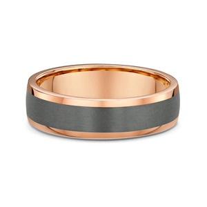 Tantalum and Rose Gold Wedding Ring