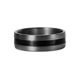 Tantalum & Carbon Fibre Wedding Ring