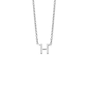 Gifts Under 100: Sterling Silver 'H' Initial Necklace
