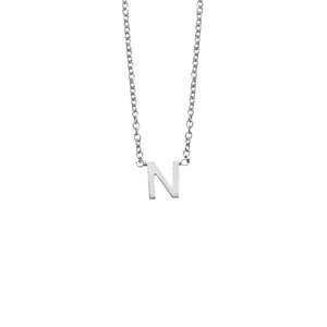 Gifts Under 100: Sterling Silver 'N' Initial Necklace