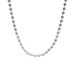 Gifts Under 100: Sterling Silver Round Flat Faceted Ball Chain