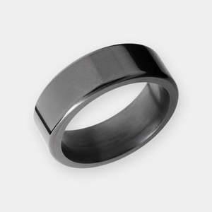 Kratos 8mm Black Diamond Ring