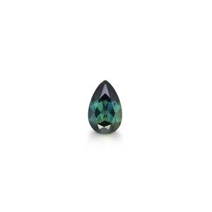 Coloured Gemstones: 1.02ct Australian Teal Pear Sapphire (Loose)