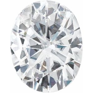 Moissanite: Oval Moissanite