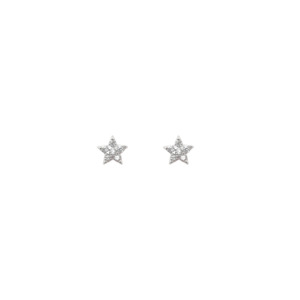 Gifts Under 50: Sterling Silver 'Energy' CZ Mini Star Stud Earrings