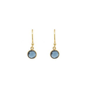 Gold Plated 'Lysithea' Tourmaline Earrings