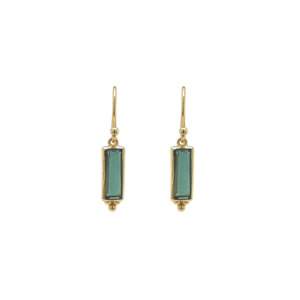 8th Wedding Anniversary Gifts: Gold Plated 'Titania' Tourmaline Earrings