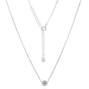 Kids: Sterling Silver Daisy Necklace
