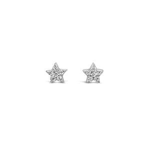 Kids: Sterling Silver 'Sparking Star' Micro Stud Earrings