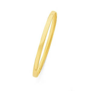 Pinnacle Bold And Brilliant: 9k Yellow Gold Half Troy Ounce Bangle
