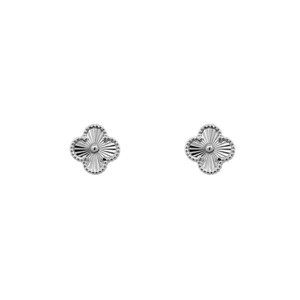 Sterling Silver Petal Stud Earrings